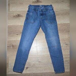 Old Navy Blue Straight-Leg Women's Jeans